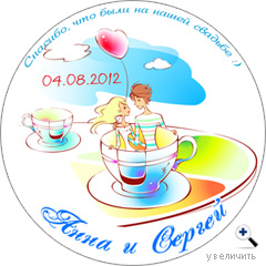 свадебные магниты на холодильник